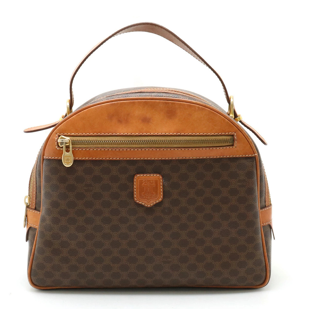 Celine Macadam backpack leather brown dark